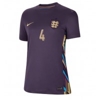 Camisa de time de futebol Inglaterra Declan Rice #4 Replicas 2º Equipamento Feminina Europeu 2024 Manga Curta